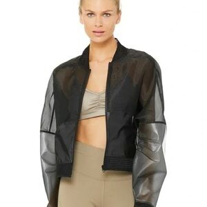 Alo Yoga Black Translucent Jacket